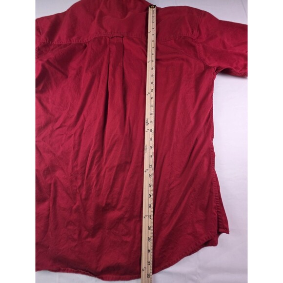 Vintage Chaps Men's Large Red Long Sleeve Button Up Shirt - Picture 8 of 8